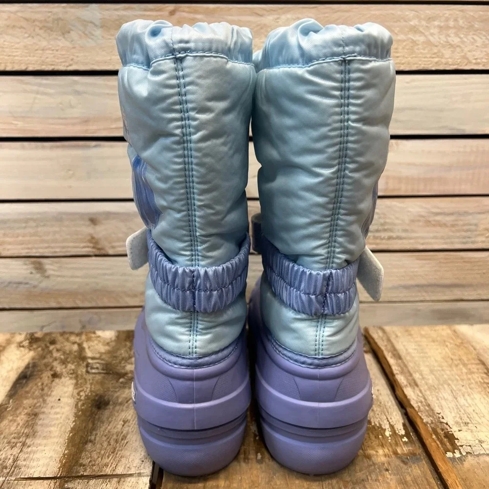 Sorel Blue Purple Disney Frozen Elsa Snow Boots Winter Kids Size 5
